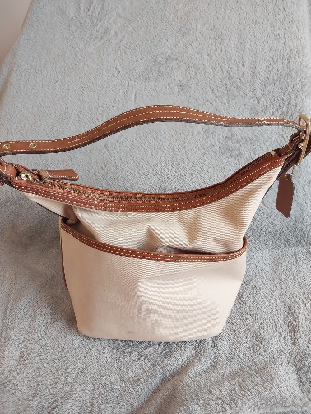 Coach Canvas and Leather Trim Shoulder Bag - Picture 4 of 5